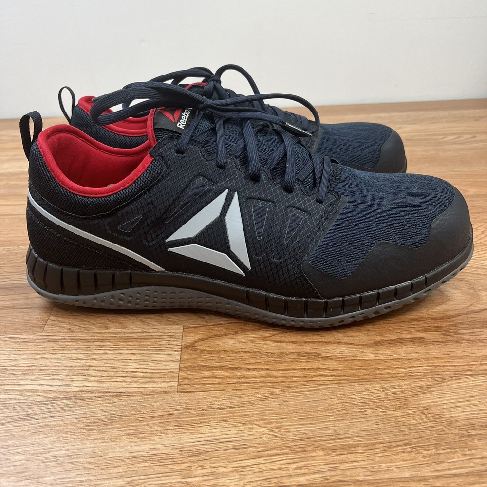 Reebok ZPrint Men's Work Shoes‎ Size 14 M Steel Safety Toe Navy Blue